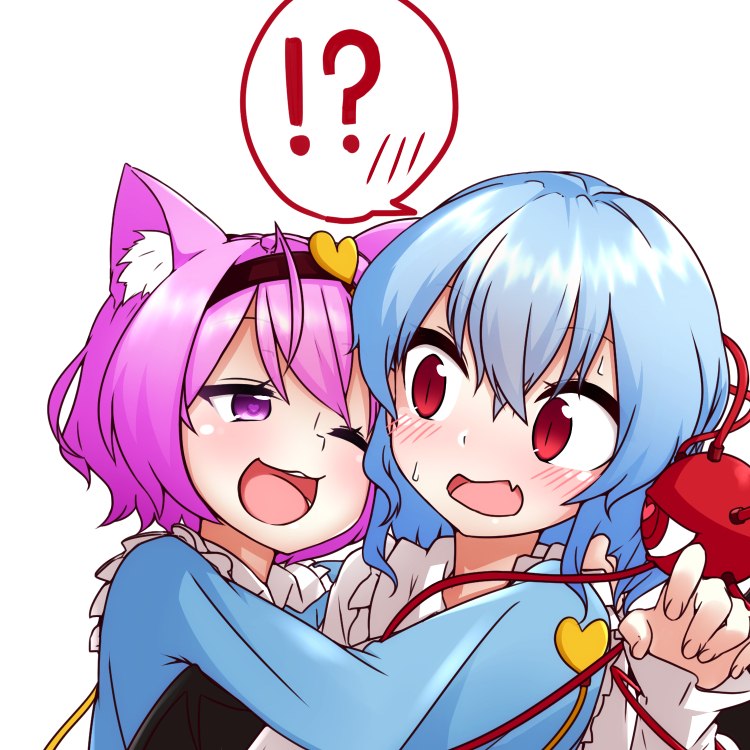 remilia scarlet and komeiji satori (touhou) drawn by kameyan