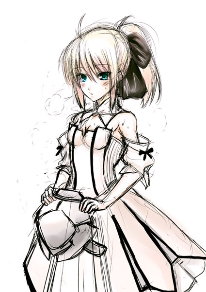 artoria pendragon and saber lily (fate and 1 more)