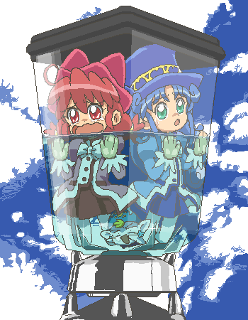 fine, rein, and poomo (fushigiboshi no futago hime) drawn by kasuga_(kasuga39)