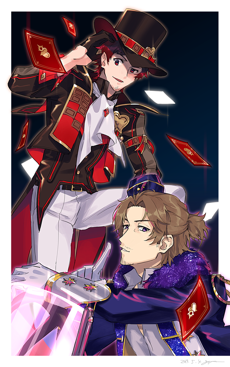 tendo teru and yamashita jiro (idolmaster and 2 more) drawn by goya_(xalbino)
