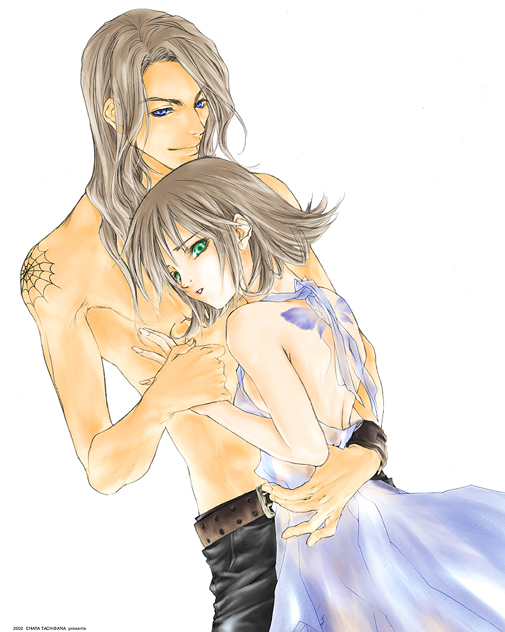 selphie tilmitt and irvine kinneas (final fantasy and 1 more) drawn by tachibana_chata