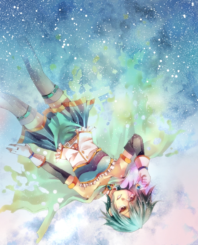 miki sayaka (mahou shoujo madoka magica) drawn by gohan_(reina_74)