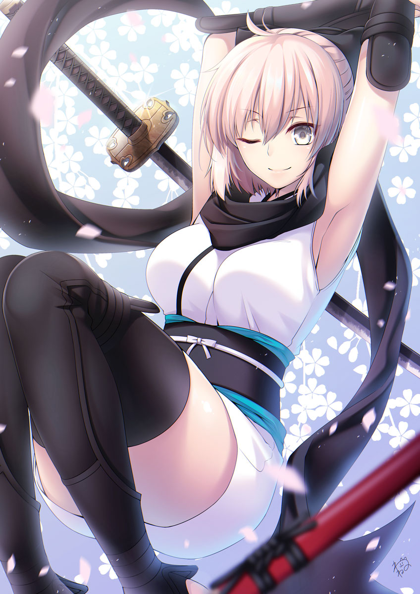 okita souji (fate and 1 more) drawn by suzuki_nene