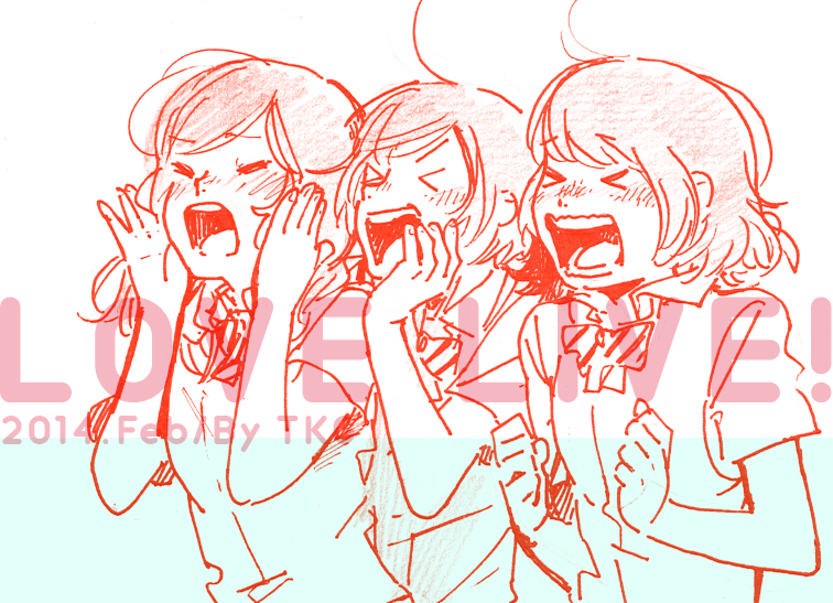 nishikino maki, hoshizora rin, and koizumi hanayo (love live! and 1 more) drawn by tamagogogo