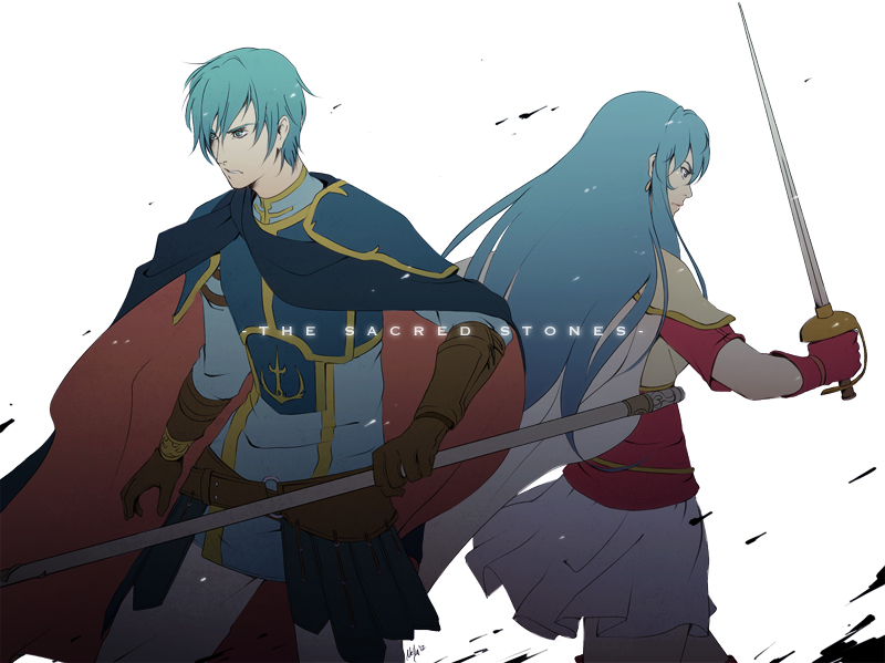 eirika and ephraim (fire emblem and 1 more) drawn by hanpetos