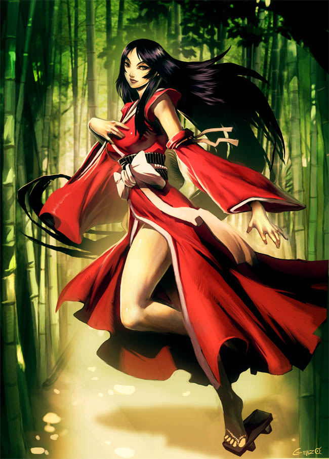 kaguya hime (japanese mythology and 1 more) drawn by genzoman