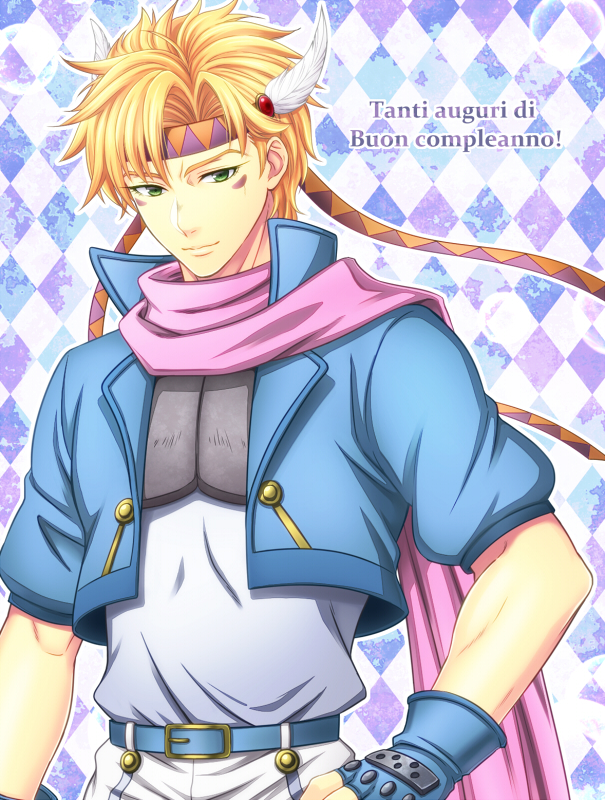 caesar anthonio zeppeli (jojo no kimyou na bouken and 1 more) drawn by irino