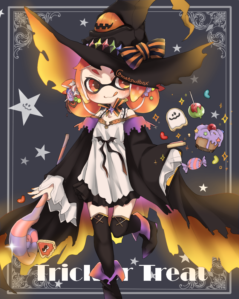 inkling player character and inkling girl (splatoon) drawn by matsushita_(matsudbox)