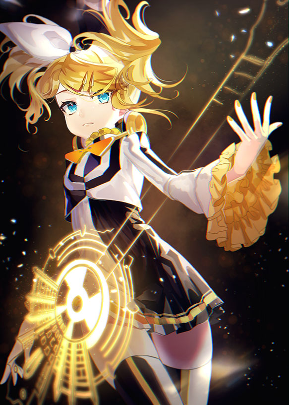 kagamine rin (vocaloid and 3 more) drawn by sawashi_(ur-sawasi)