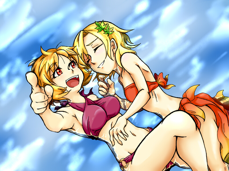 aki minoriko and aki shizuha (touhou) drawn by mutsuki_(tsugaidanuki)