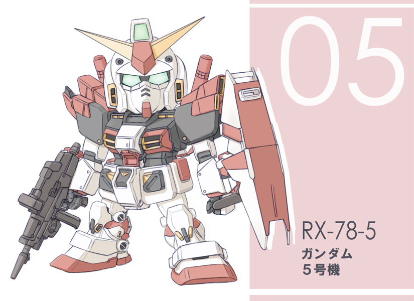 gundam g05 (gundam and 2 more) drawn by satogo