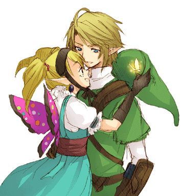 link and agitha (the legend of zelda and 1 more) drawn by kobayashi_kabura