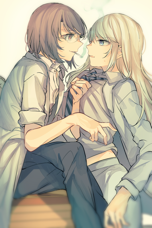 koko hekmatyar and minami amada (jormungand) drawn by mikan-uji