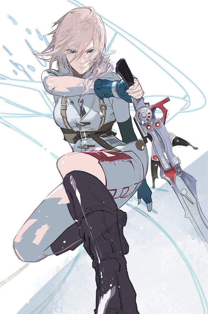 lightning farron (final fantasy and 1 more) drawn by cofffee