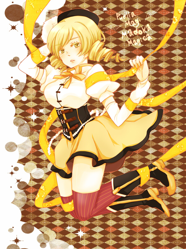tomoe mami (mahou shoujo madoka magica) drawn by pekikokko