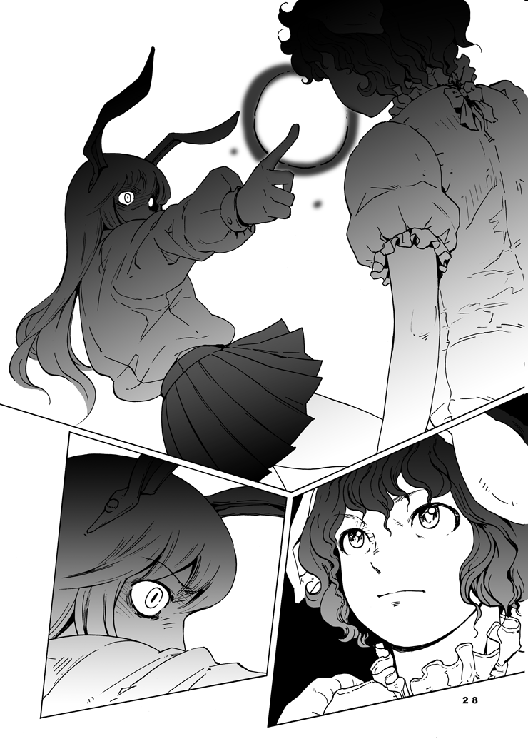 reisen udongein inaba and inaba tewi (touhou) drawn by ysys