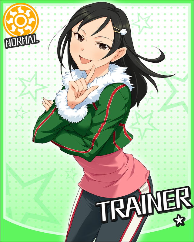 trainer and aoki mei (idolmaster and 1 more)