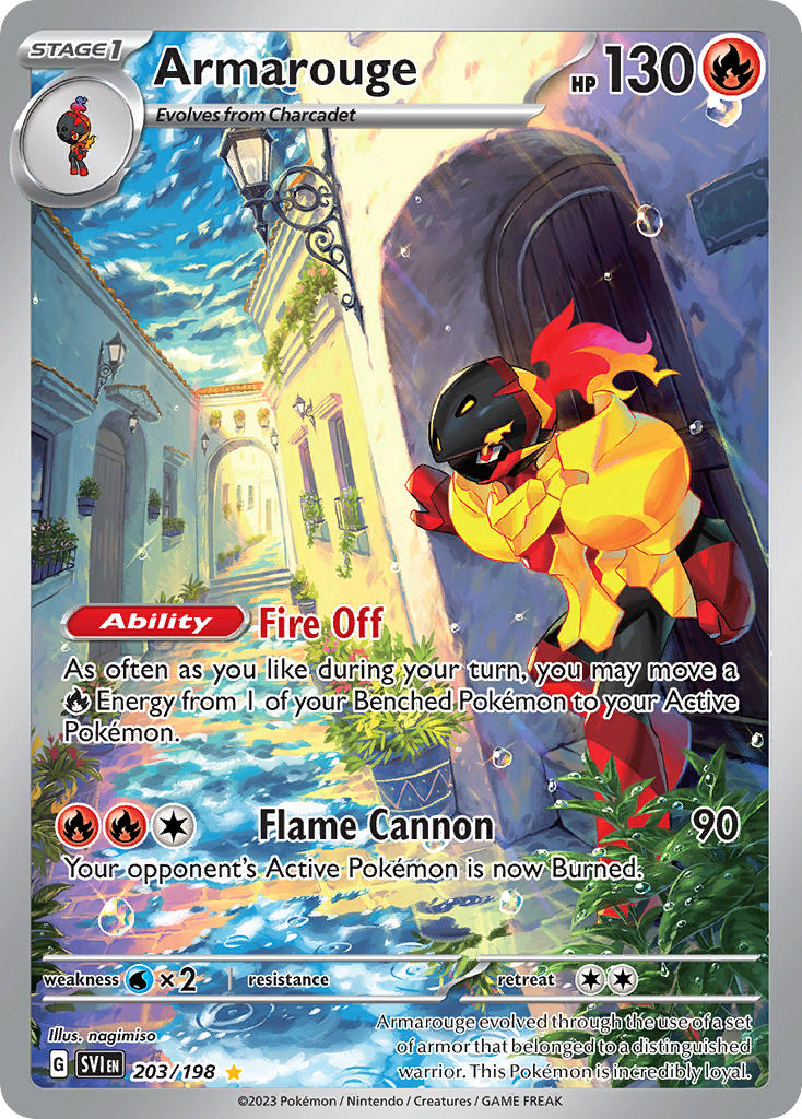 armarouge and charcadet (pokemon and 1 more) drawn by nagimiso