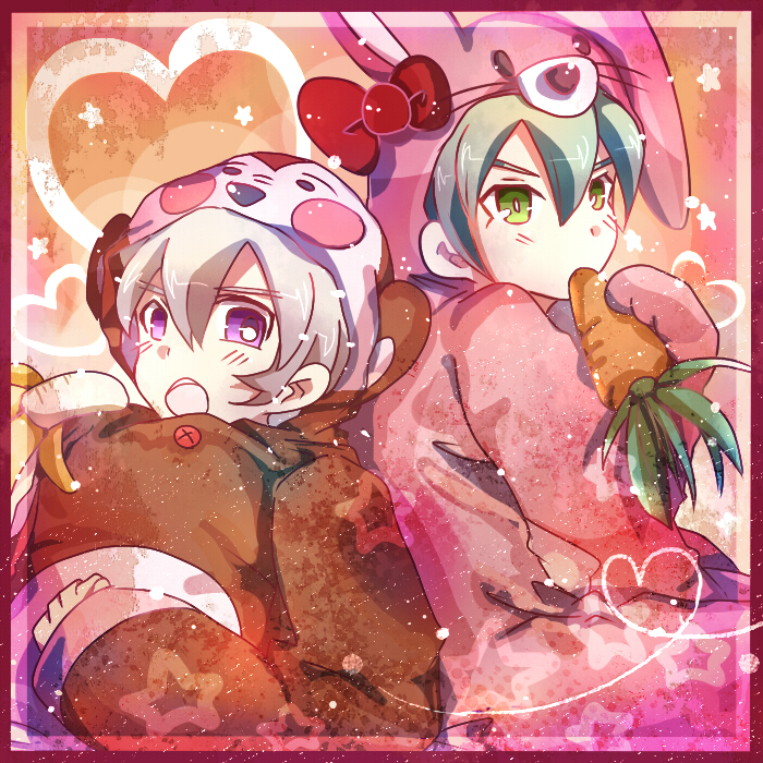 fei rune and saryuu evan (inazuma eleven and 2 more) drawn by hisate