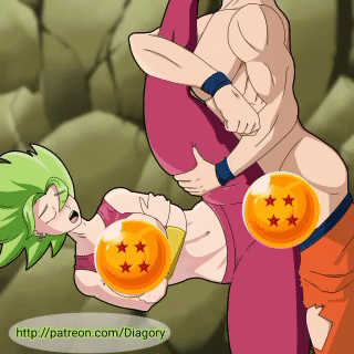 son goku and kefla (dragon ball and 1 more)