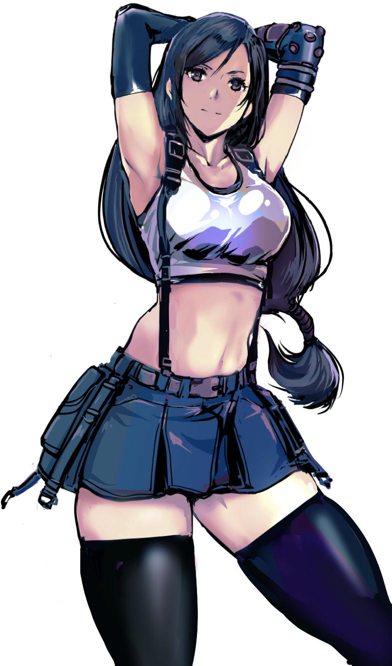 tifa lockhart (final fantasy and 2 more) drawn by kamisimo_90