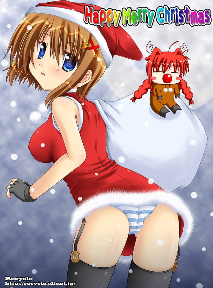yagami hayate and vita (lyrical nanoha and 1 more) drawn by lask