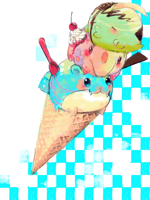munna, spheal, and gulpin (pokemon) drawn by gii_(artist)