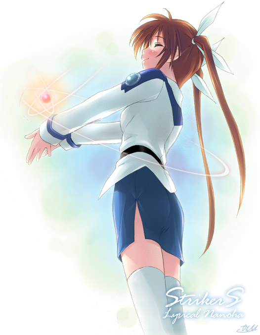 takamachi nanoha and raising heart (lyrical nanoha and 1 more) drawn by kantoku