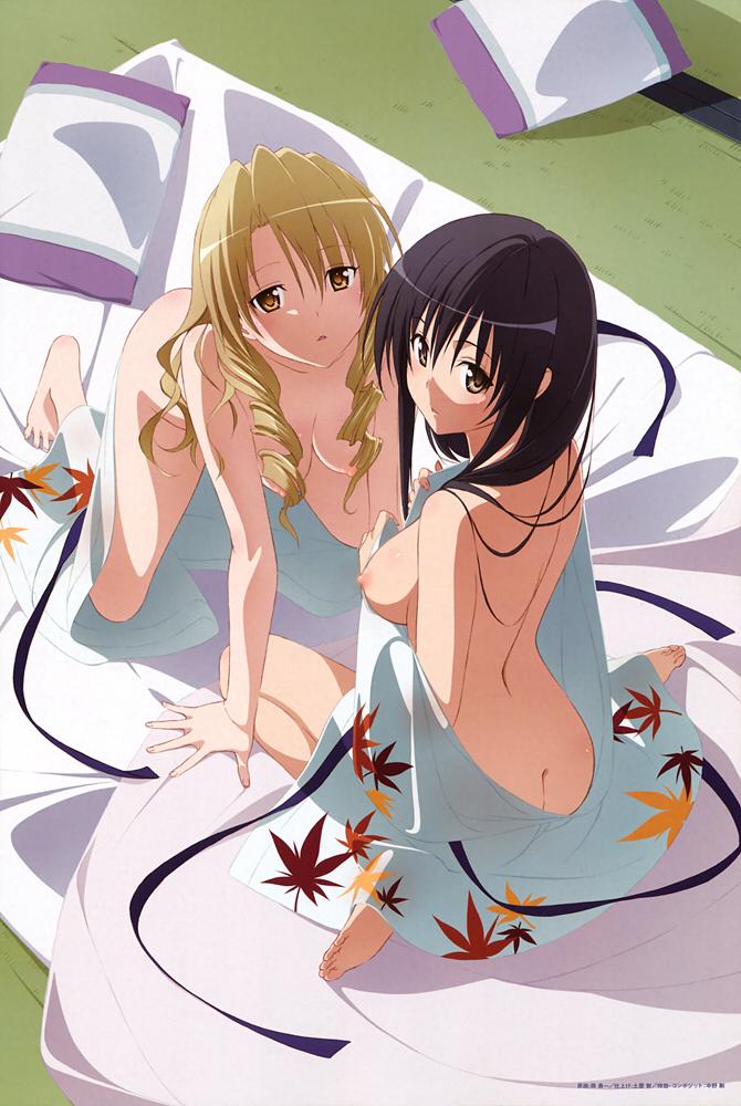 kotegawa yui and tenjouin saki (to love-ru) drawn by oka_yuuichi