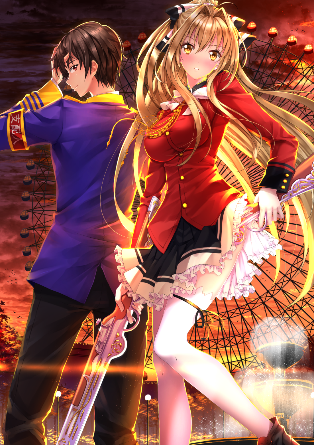Sento Isuzu And Kanie Seiya Amagi Brilliant Park Drawn By