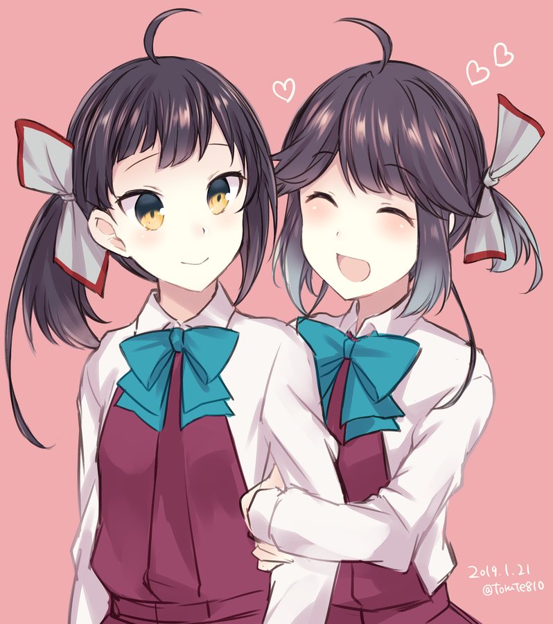 fujinami and hayanami (kantai collection) drawn by kabocha_torute
