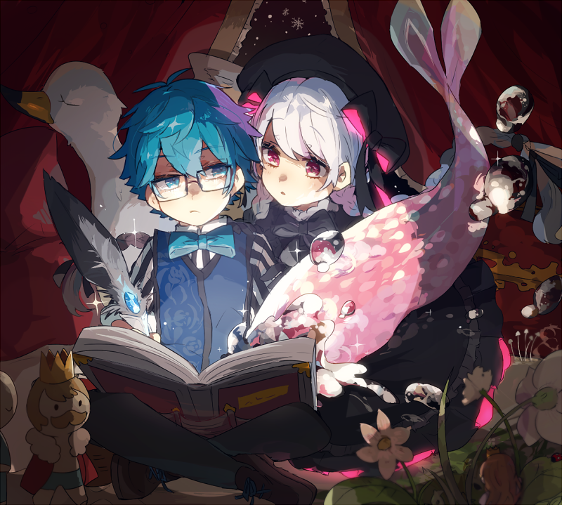 nursery rhyme and hans christian andersen (fate and 2 more) drawn by senpuuki_(lince0713)