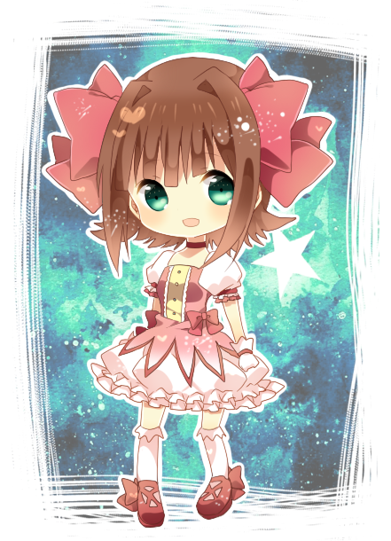 kaname madoka and amami haruka (idolmaster and 1 more) drawn by nishinomiya_saku