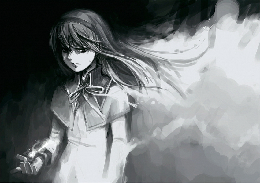 akemi homura (mahou shoujo madoka magica) drawn by silverxp