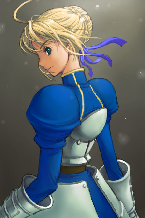 artoria pendragon and saber (fate and 1 more) drawn by matsudo_aya