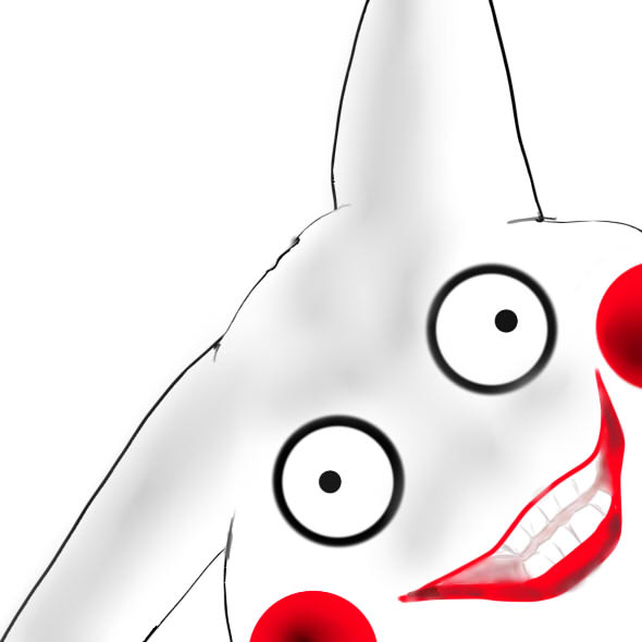 pikachu and jeff the killer (pokemon and 1 more) drawn by megito_(miharumomoki)