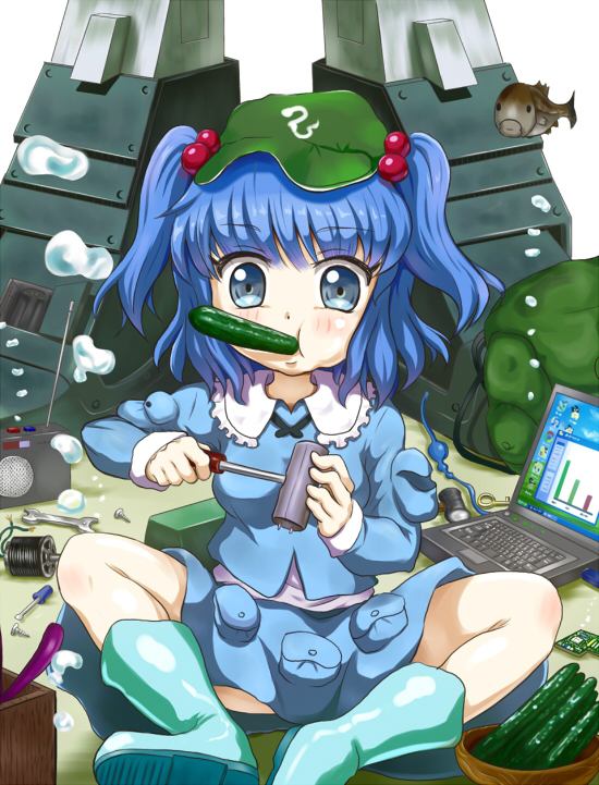 kawashiro nitori (touhou and 3 more) drawn by tonakai_(bunsuka)