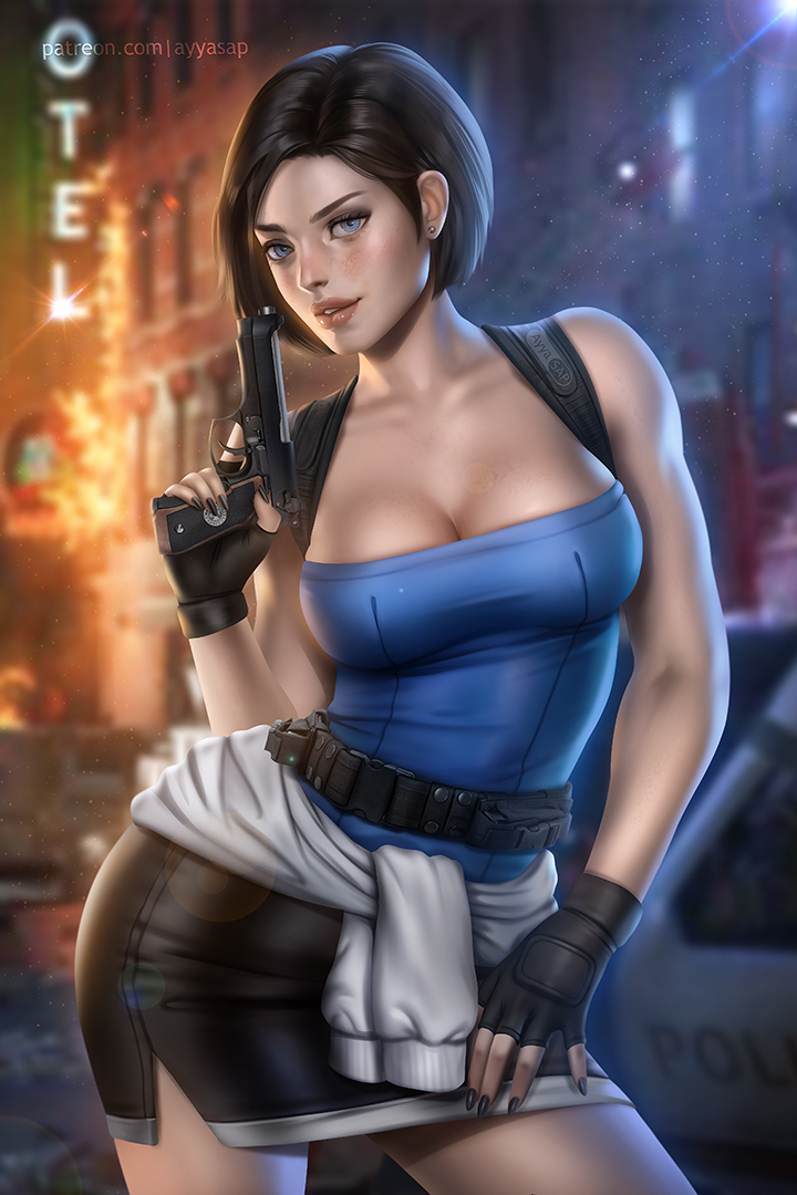 jill valentine (resident evil and 1 more) drawn by ayya_sap