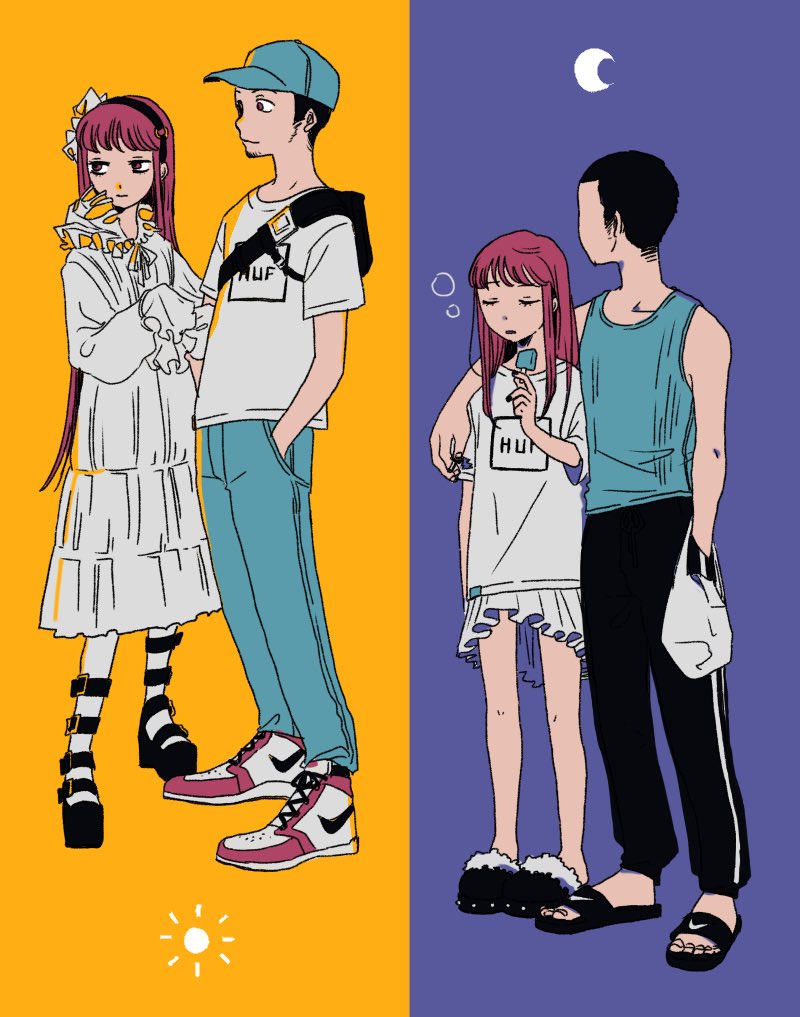 iori junpei and yoshino chidori (persona and 1 more) drawn by city_sanzu