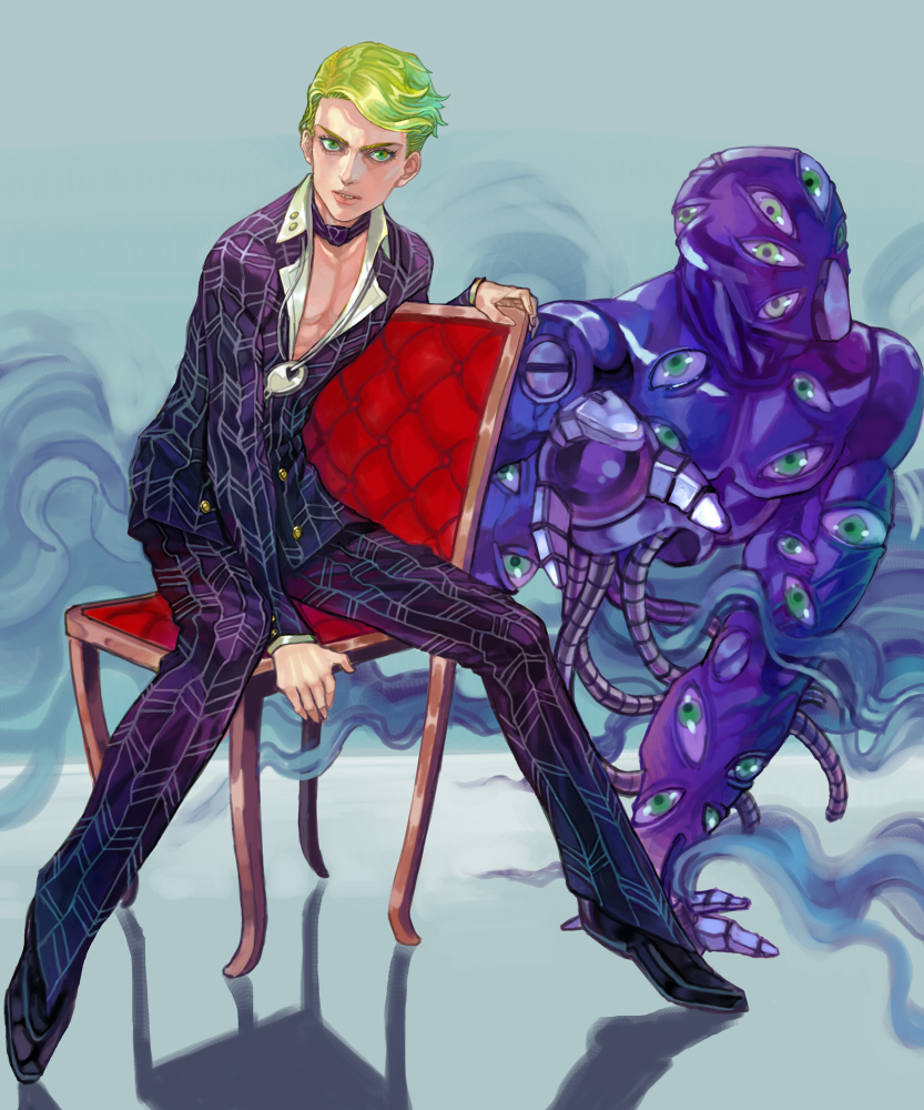prosciutto and the grateful dead (jojo no kimyou na bouken and 1 more) drawn by touge_(kubiwa_tsuki)