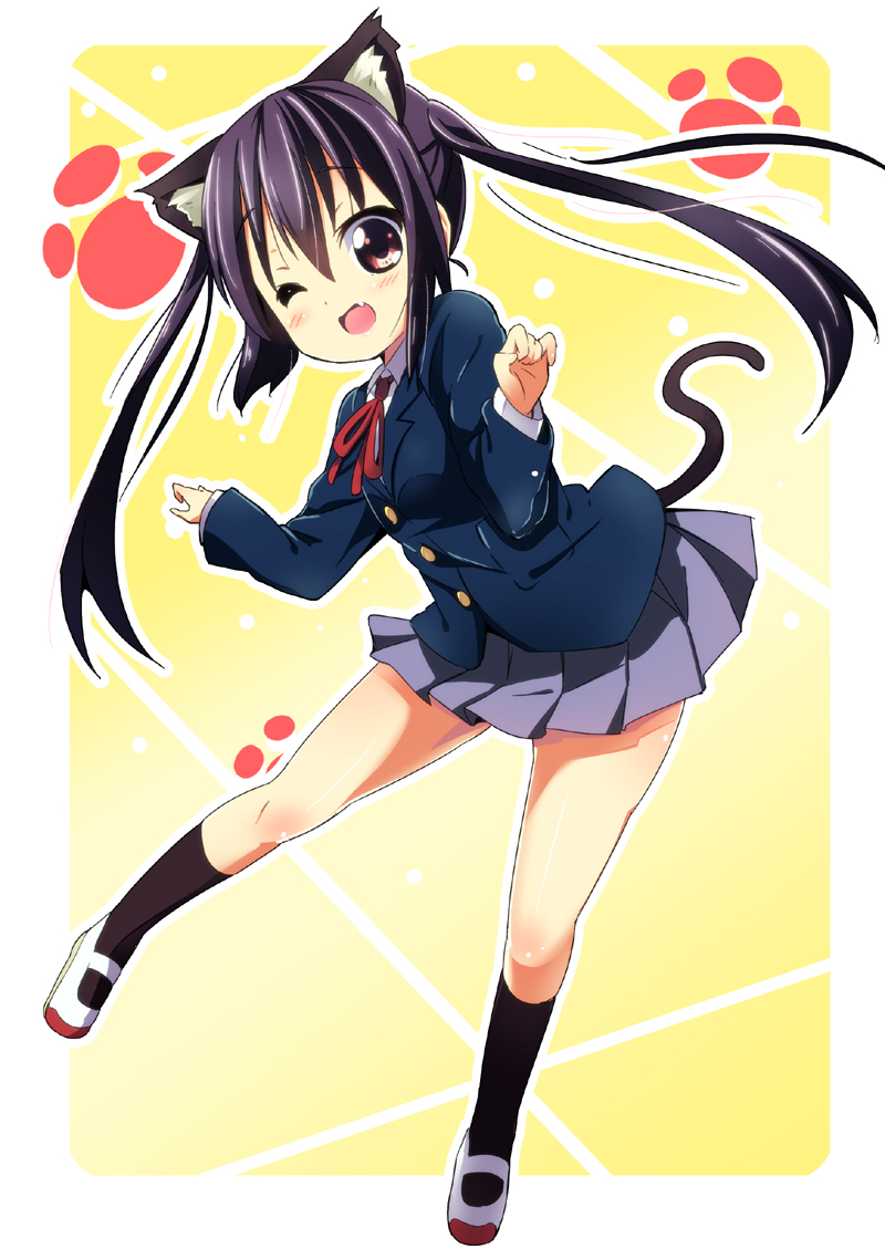 nakano azusa (k-on!) drawn by kurou_(quadruple_zero)