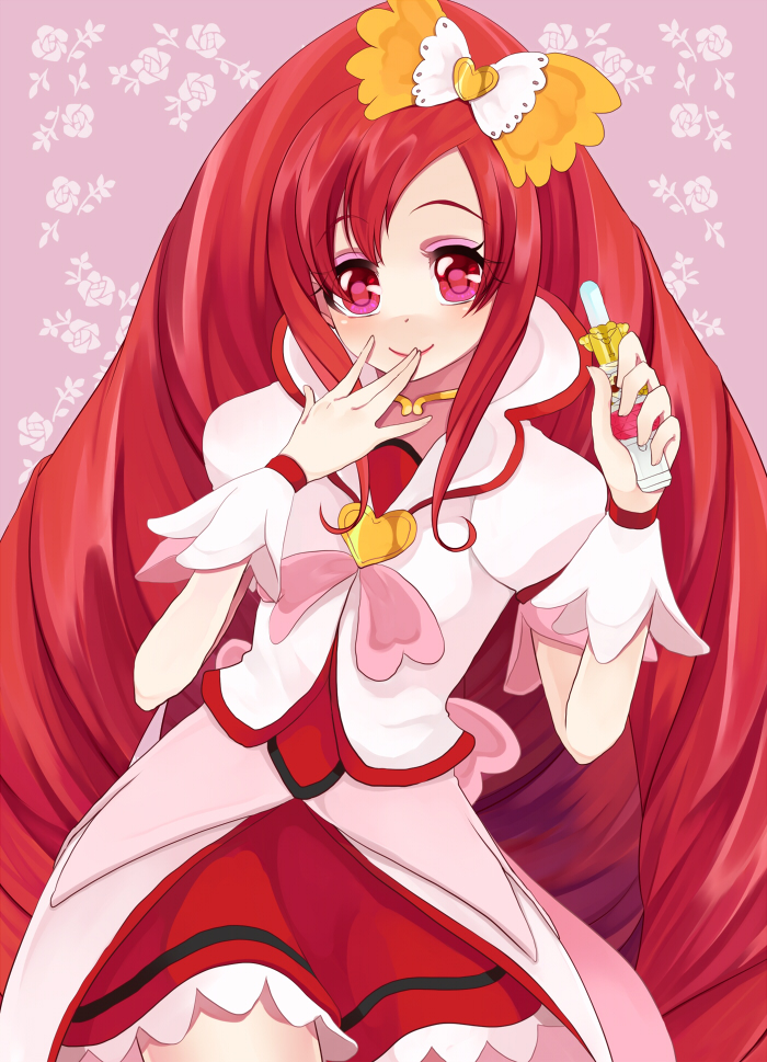 madoka aguri and cure ace (precure and 1 more) drawn by sasamaru_chimaki