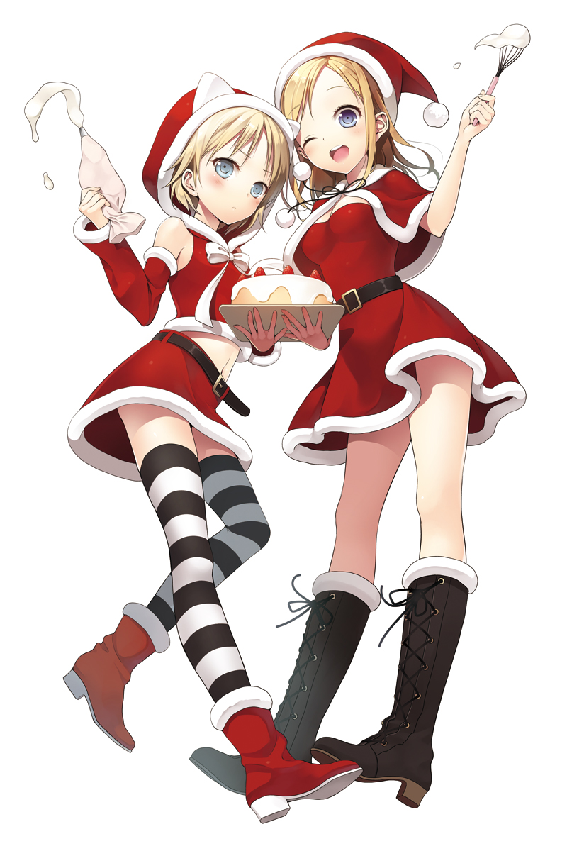 lily applegarth and gloria applegarth (kanojo-tachi no meshi ga mazui hyaku no riyuu) drawn by taishou_tanaka