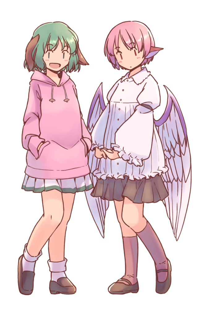 mystia lorelei and kasodani kyouko (touhou) drawn by rangycrow