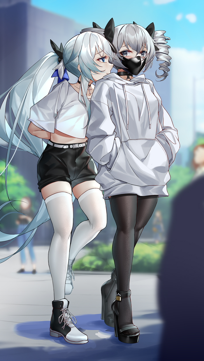 bronya zaychik and theresa apocalypse (honkai and 1 more) drawn by ginklaga