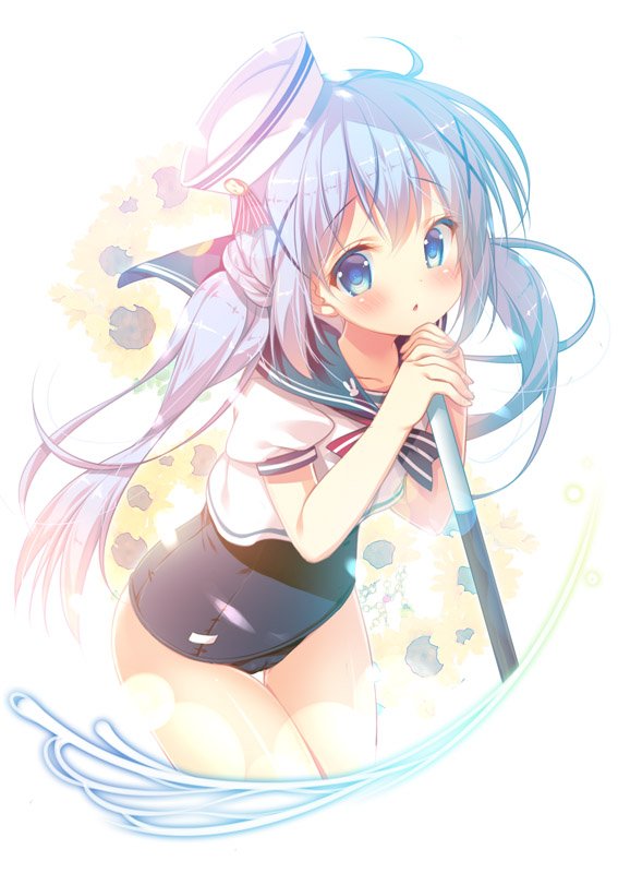 kafuu chino (gochuumon wa usagi desu ka?) drawn by mitsumomo_mamu