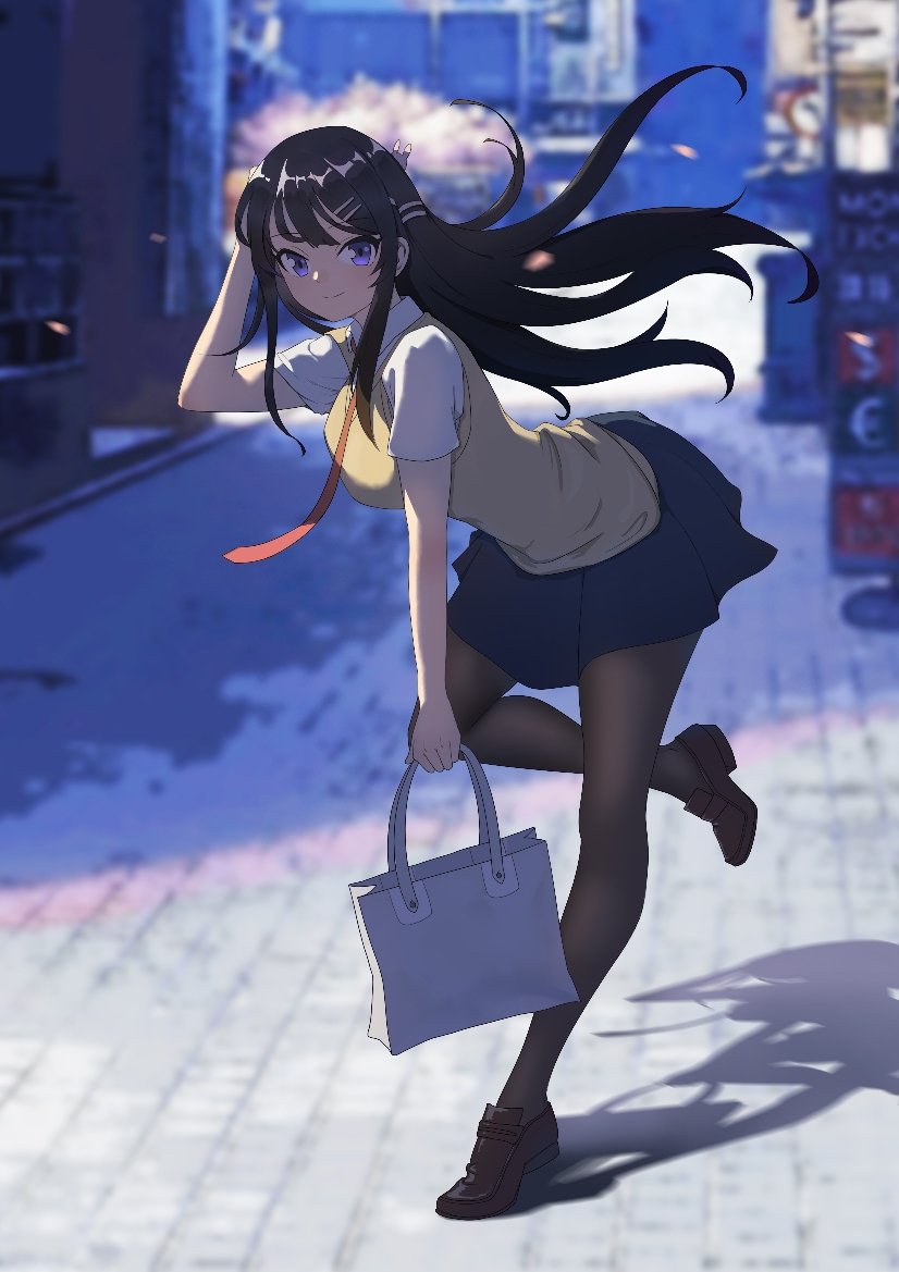 sakurajima mai (seishun buta yarou) drawn by yiushi_badaozhan