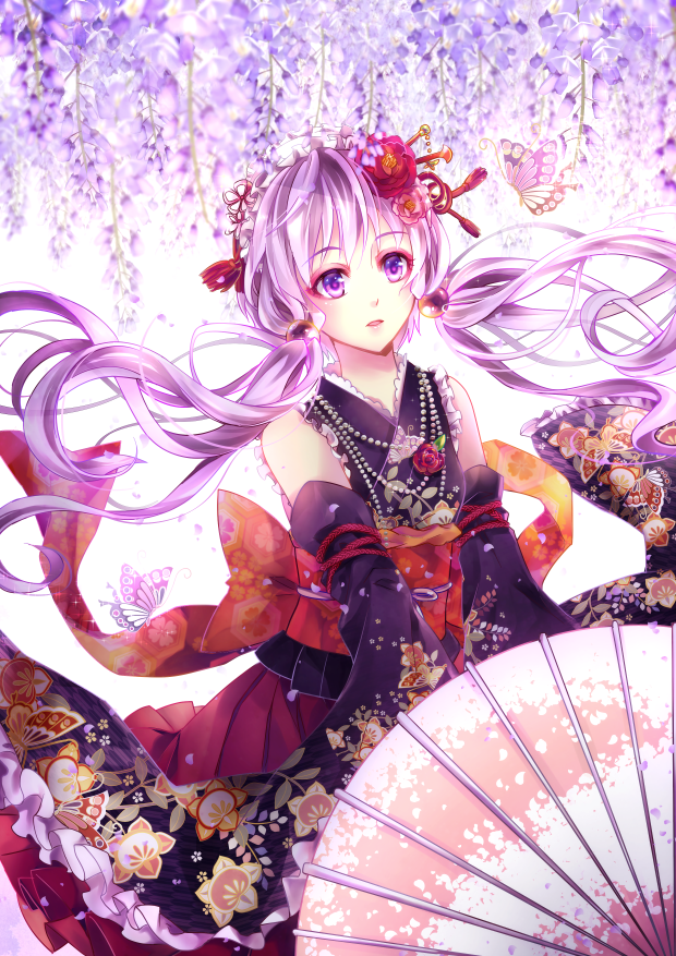 yuzuki yukari (vocaloid and 1 more) drawn by momoko_(momoko14)