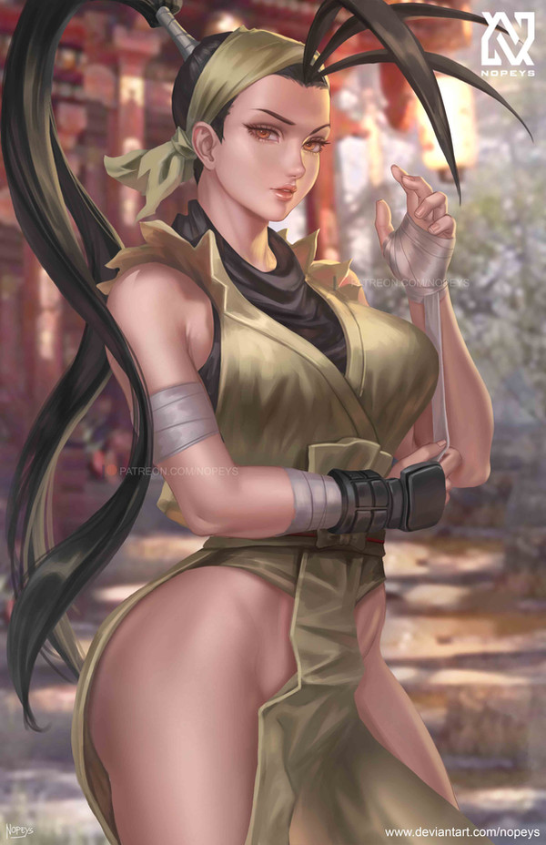 ibuki (street fighter) drawn by nopeys