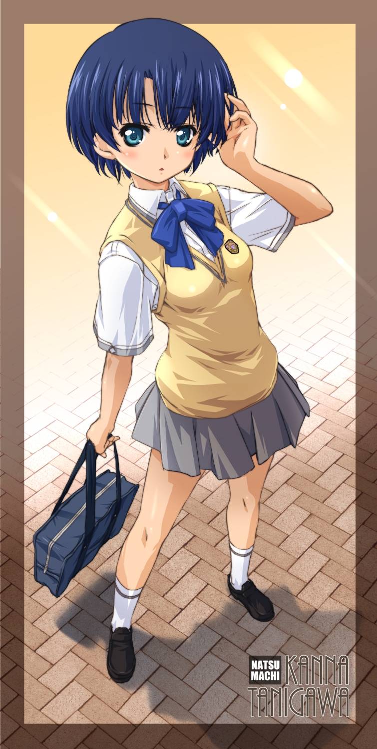 tanigawa kanna (ano natsu de matteru) drawn by mao_(6r)